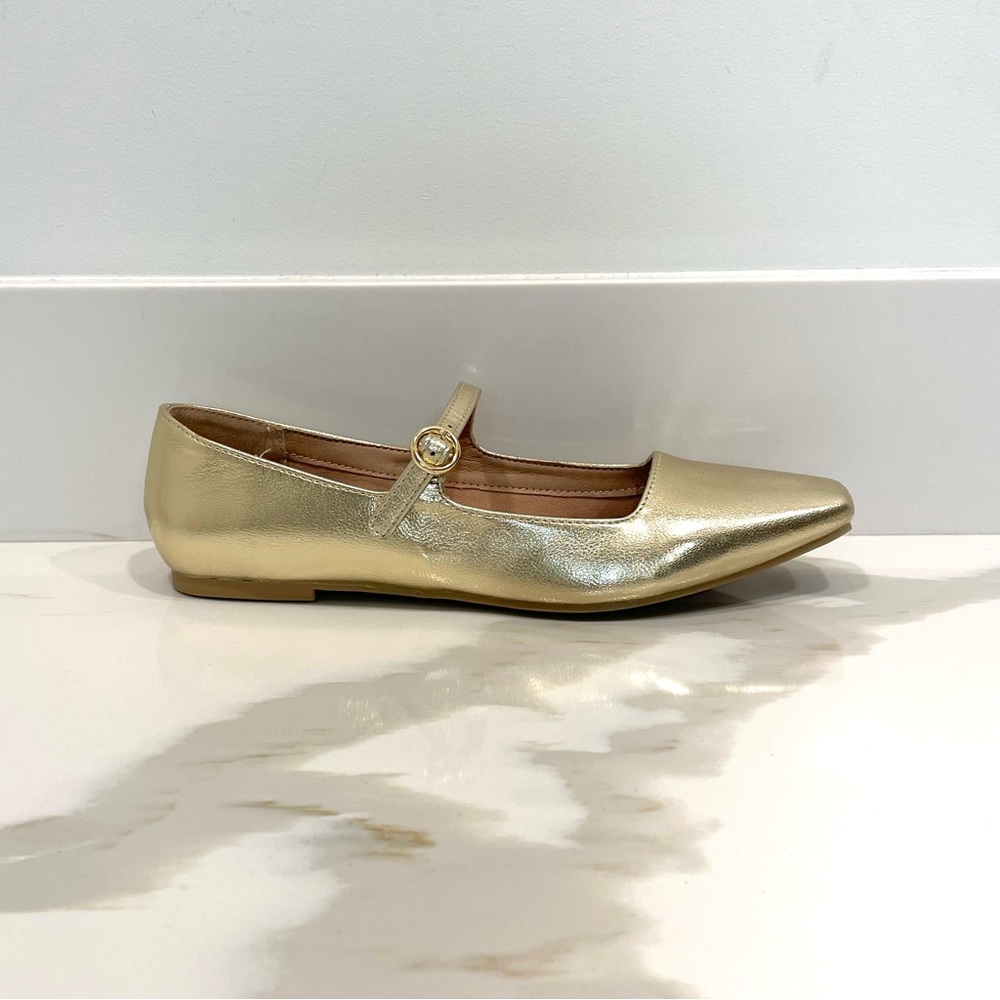 NEW CL by Laundry Gold Mary Jane Square Toe Flats (size 6.5)